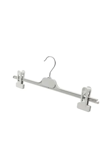 Askıcı Mandallı Askı Beyaz 10 Adet Çocuk Askısı Pantolon Ve Etek Askısı Bebek 28 Cm - 3