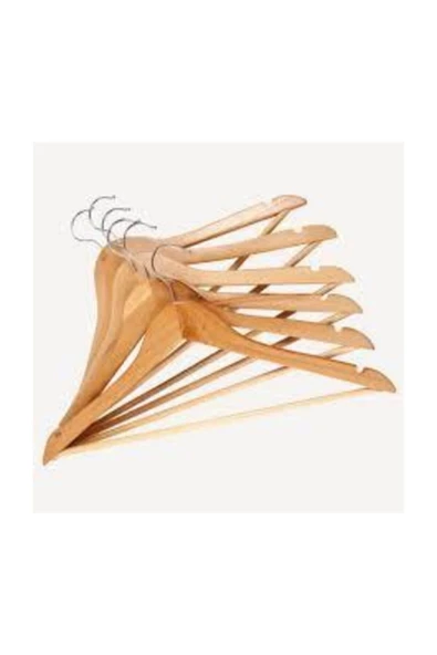 Dekor Ahşap Dolap Içi Elbise Askısı 12 Adet Fma04863 - Resim 3