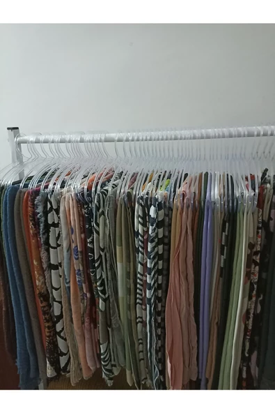 Askıcı Şal Askısı Geniş 50li Paket Kristal - 2