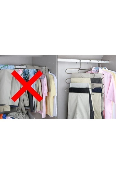 AK Pantolon Kravat Şal Eşarp Askısı - 1 Adet - Resim 4