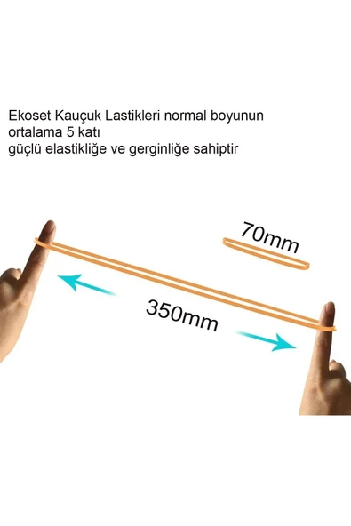 Askıcı Kauçuk Paket Ambalaj Para Lastiği 70'lik 500 Gram - 3