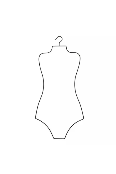 Askıcı Metal Vücut Formlu Bikini Mayo Askısı 1 Adet - 4