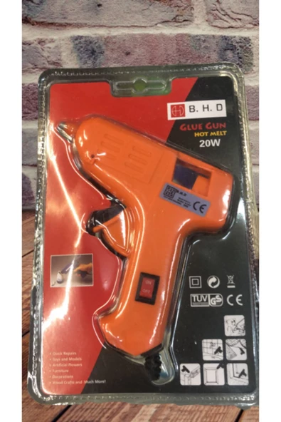 glue gun Silikon Tabancası Sıcak Silikon Tabancası 20 Watt+5 Adet 15 Cm Mum Silikon Hediyeli