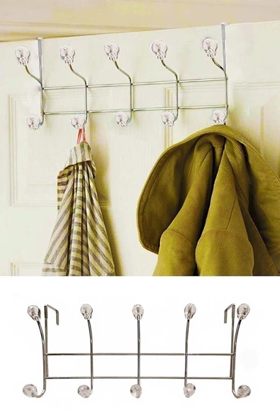 Askıcı Kapı Arkası Metal Askı Kristal Boncuklu 2 Adet Amerikan Kapı Arkası - Resim 2