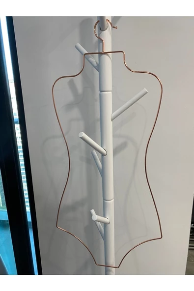 Askıcı Metal Vücut Formlu Bikini Mayo Askısı Gümüş Renk 1 Adet Gümüşmanken1 - 3