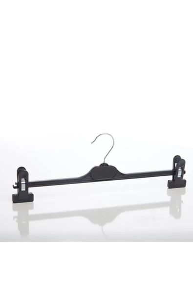 Askıcı 5 Adet Plastik Mandallı Yetişkin Elbise Askısı Döner Başlıklı Kıyafet Askı 38 Cm - 3