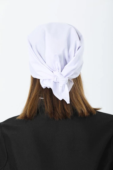 Askıcı Beyaz Doktor Hemşire Aşçı Cerrahi Hastane Bone Bandana 2 Adet - 2