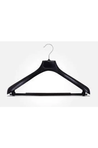 Askıcı Plastik Lüx Ceket Askısı, (10'LU PAKET) Kaba Askı, Elbise Askısı, Takım Elbise Askısı - 4