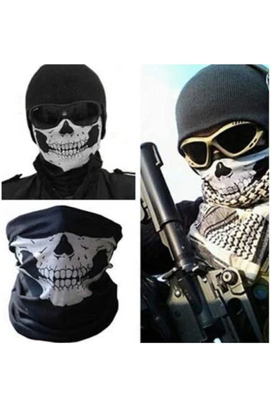 Askıcı Çok Amaçlı Kuru Kafa Bandana - 3