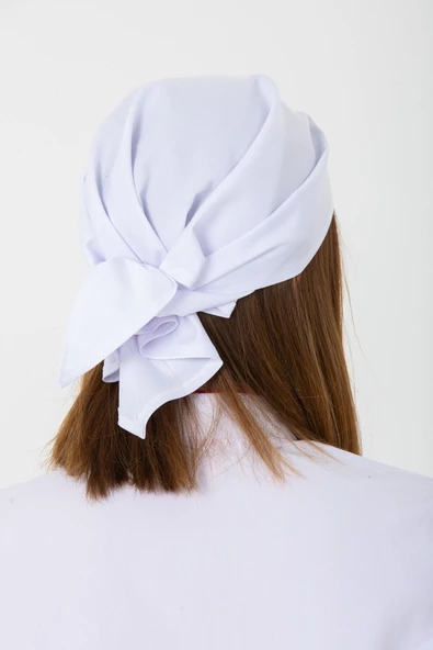 Askıcı Beyaz Doktor Hemşire Aşçı Cerrahi Hastane Bone Bandana 2 Adet - 3