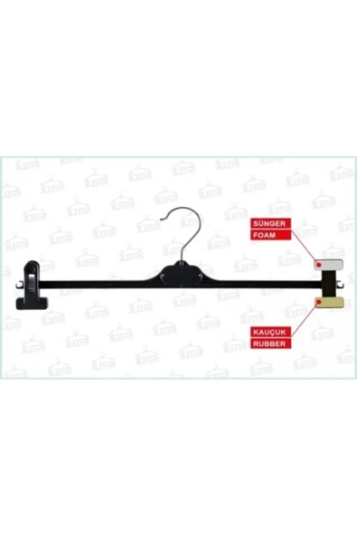 Veramoni Mandallı Askı Etek Pantolon Düzenleyici 10 Adet Plastik - Resim 2