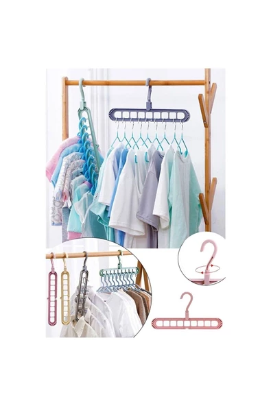 Askıcı Çok Fonksiyonlu Sihirli Akıllı Askı 2 ADET - 3