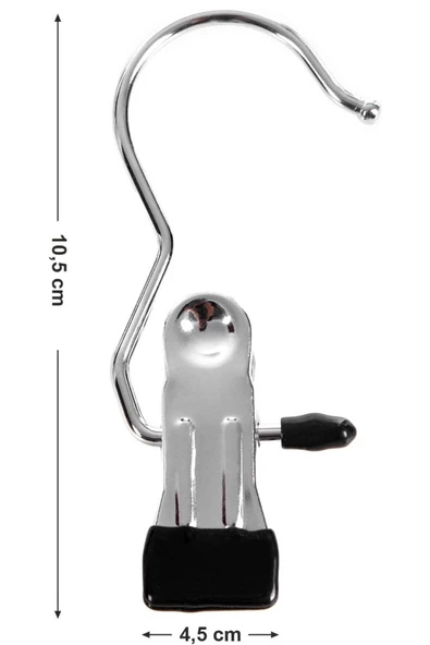 20 Adet Metal Krom Kaplama Eşarp Askısı Şal Askısı Çok Amaçlı Askısı - Resim 3