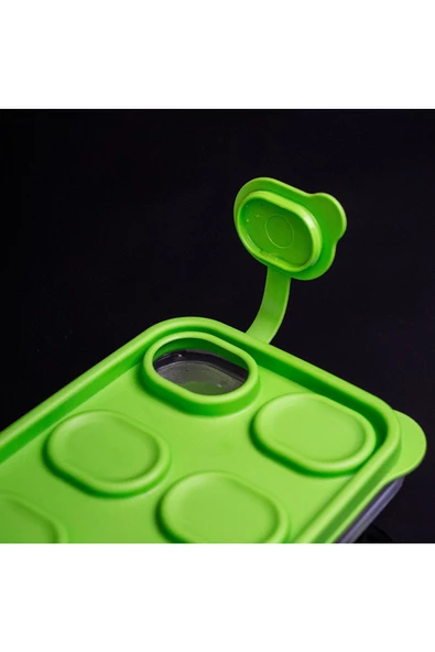 Askıcı Yapışmaz Silikon Bas Çıkar Buzluk Buz Kalıbı 2 Adet - 3