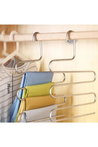 Akse 5 Katlı Metal Pantolon Askısı - 3