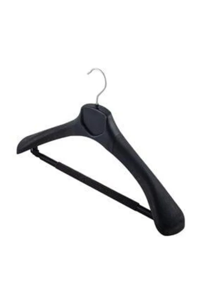 Askıcı Plastik Lüx Ceket Askısı, (10'LU PAKET) Kaba Askı, Elbise Askısı, Takım Elbise Askısı - 3