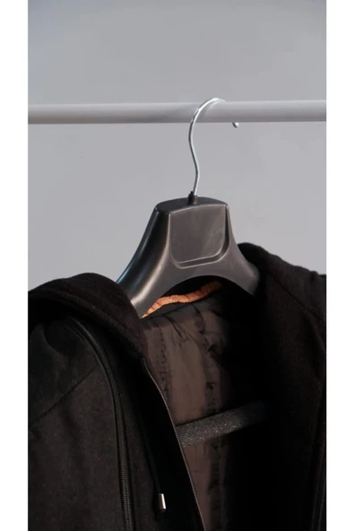 Askıcı Sk 48 Battal Boy Takım Elbise Askısı 10 Adet 48 Cm Deri Ceket Kaban Askısı - 4