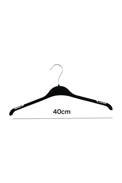 Lilabebe Siyah Pantalon Askısı 10 Lu