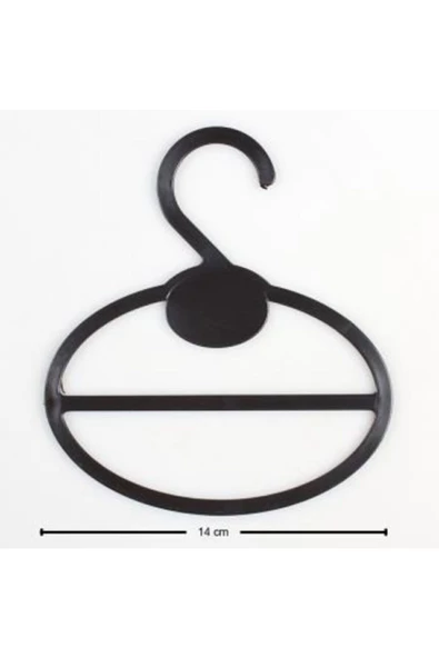 Askıcı Şal Askısı Eşarp Askısı 50 Adet Siyah - 4