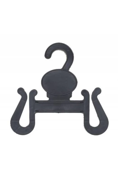 vitrinraf Parmak Arası Terlik Askısı Plastik Siyah - 40 Adet - Resim 2