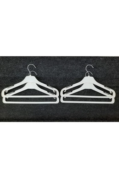 Askıcı Beyaz Kıyafet Elbise Askısı Genç Çocuk 20 Adet Gömlek Pantolon Askı 35cm (5-18 YAS ARALIĞI) - 3