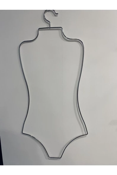 Askıcı Metal Vücut Formlu Bikini Mayo Askısı Gümüş Renk 1 Adet Gümüşmanken1 - 4