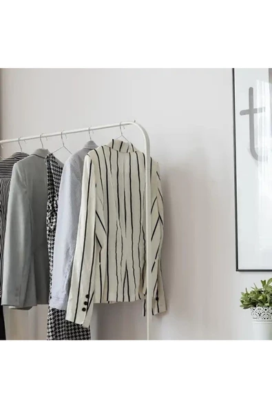 Askıcı Metal Elbise Askısı 12 Adet 3mm Kalınlık Boncuklu - 3