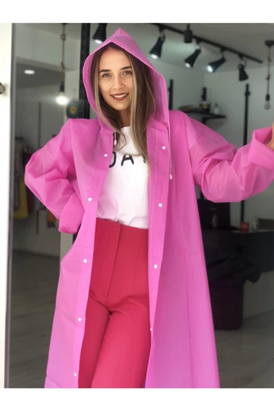 Betül Dedemoğlu Uzun Unisex Yağmurluk - 3