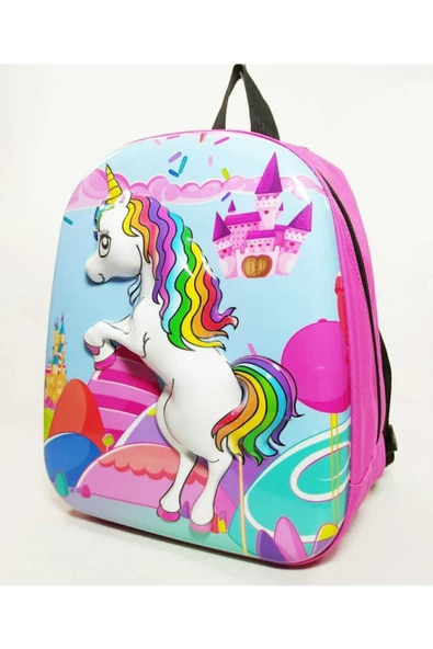 Dünyanın Çantası Kız Çocuk Unicorn Küçük Sırt Çantası