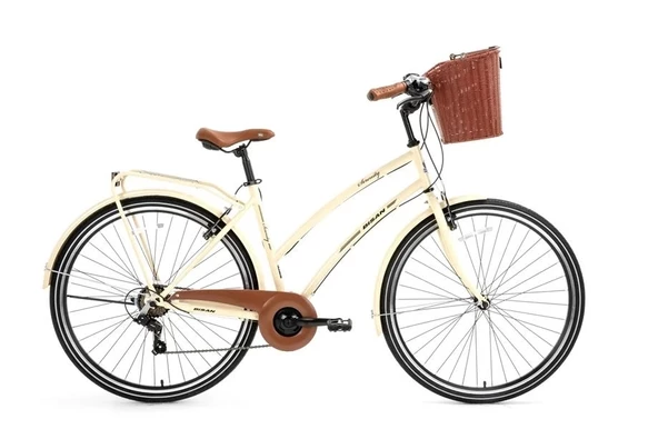 BİSAN SERENITY S KADIN ŞEHİR BİSİKLETİ 48CM V 28 JANT 7 VİTES KREM SİYAH