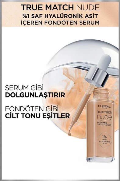 Loréal Paris True Match Nude Fondöten Serum 3-4 Light Medium - 2