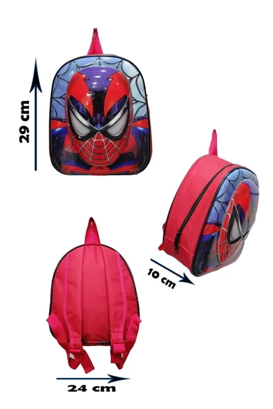 SPIDERMAN 5d Kabartmalı Anaokulu Kreş Ve Günlük Kullanım Çantası Örümcek Adam Sırt Çantası - 4