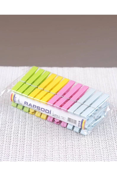 Askıcı 24'lü Plastik Mandal Rapsodi - 4