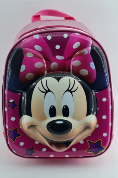 Minnie Mouse Kabartmalı Çocuk Sırt Çantası Anaokulu Çantası