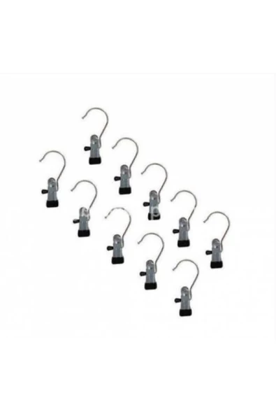 ASKI STORE Mandal Krom Eşarp Ve Kravat Askısı 10 Adet - 3