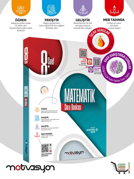 8. Sınıf Matematik ve Türkçe Soru Bankası - 3