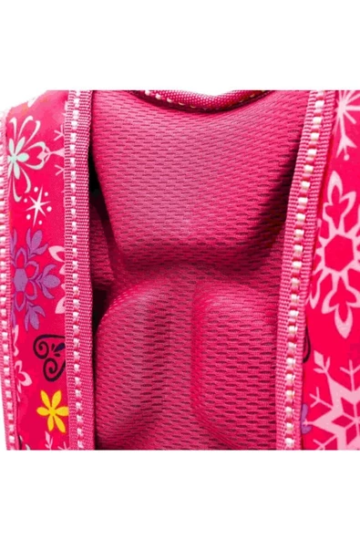 Askıcı Pembe Elsa Frozen Okul Çantası 3 Gözlü Beslenme Çantası Hediyeli - 3