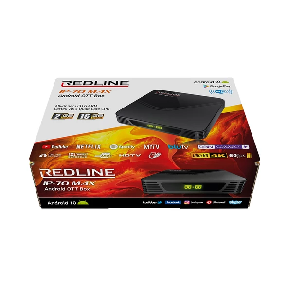 Redline Ip-70 Max Android 10 TV Box 2GB/16GB - 6