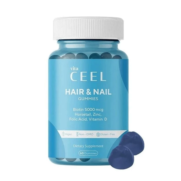 Vita Ceel Hair & Nail Gummies 60 Gummies