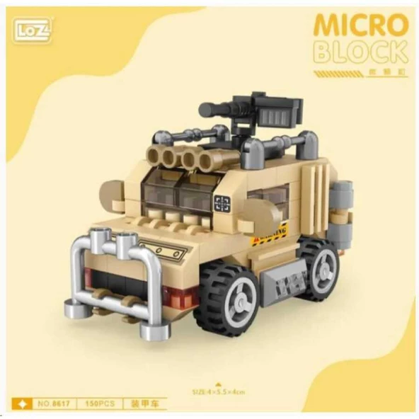 Loz 8617 Micro Block Bag Military Truck