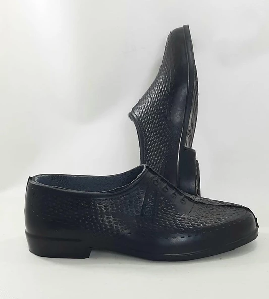 Uğur Çiftçi İçi Astarlı Garalastik Erkek Ayakkabı - 5