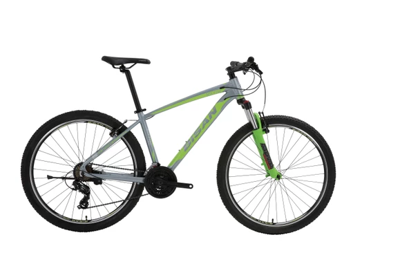 Bisan MTX 7100 V Fren 21 Vites 27,5 Jant Dağ Bisikleti Gri Yeşil 17 Kadro ürün görseli