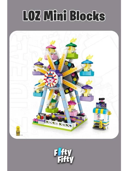 Loz Dream Amusement Park Series - Ferris wheel Building Bricks Set LZ1718