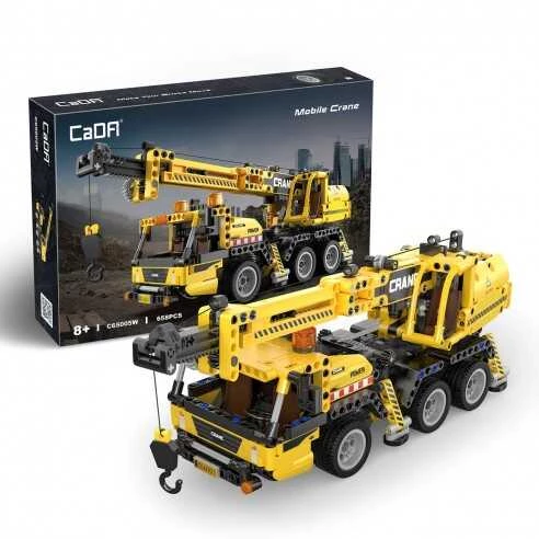 CaDA Crane Truck 658 Pieces (Unassembled Brick Build Kit) - C65005W