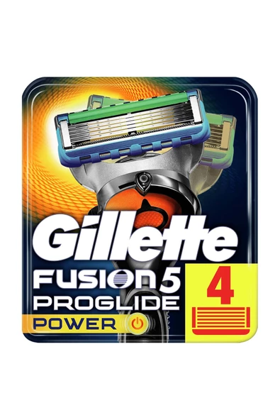 Gillette  Fusion Proglide Power Yedek Tıraş bıçağı 4'lü