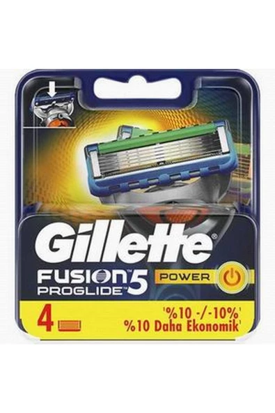 Gillette  Fusion 5 Proglide Power Yedek Tıraş Bıçağı 4'lü (ALMANYA ÜRETİM)