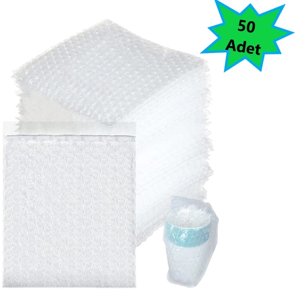 Balonlu Patpat Torba Bantlı 20x25 +5 (50 Adet) Baloncuklu Torba - Resim 3