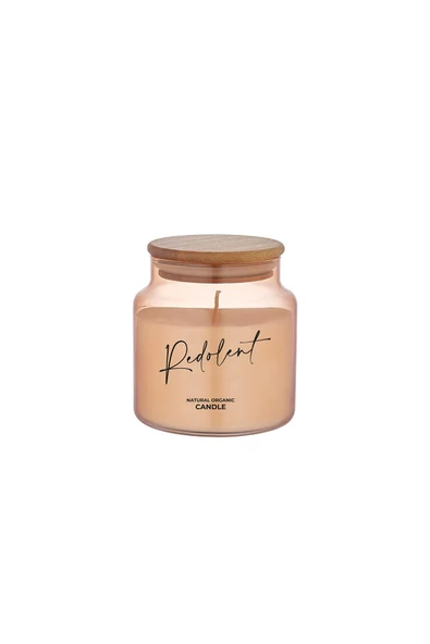 Selka Home - Pearl Cam Tasarım Kokulu Turuncu Candle Mum - 8