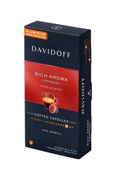 Davidoff 10 NO Rich Aroma Espresso Kapsül Kahve