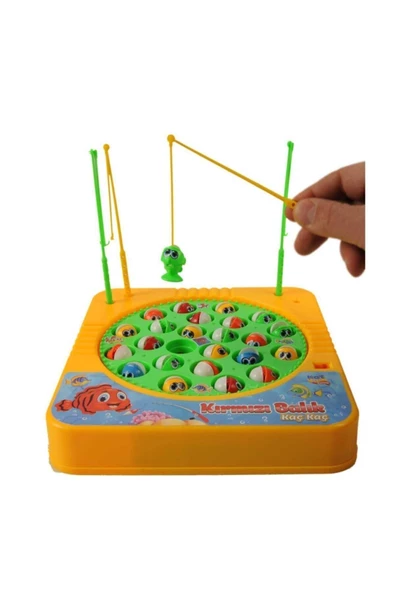 Kırmızı Balık Kaç Kaç, Pilli, Müzikli Balık Yakalama Oyunu 24 Balık 4 Oltalı - 3